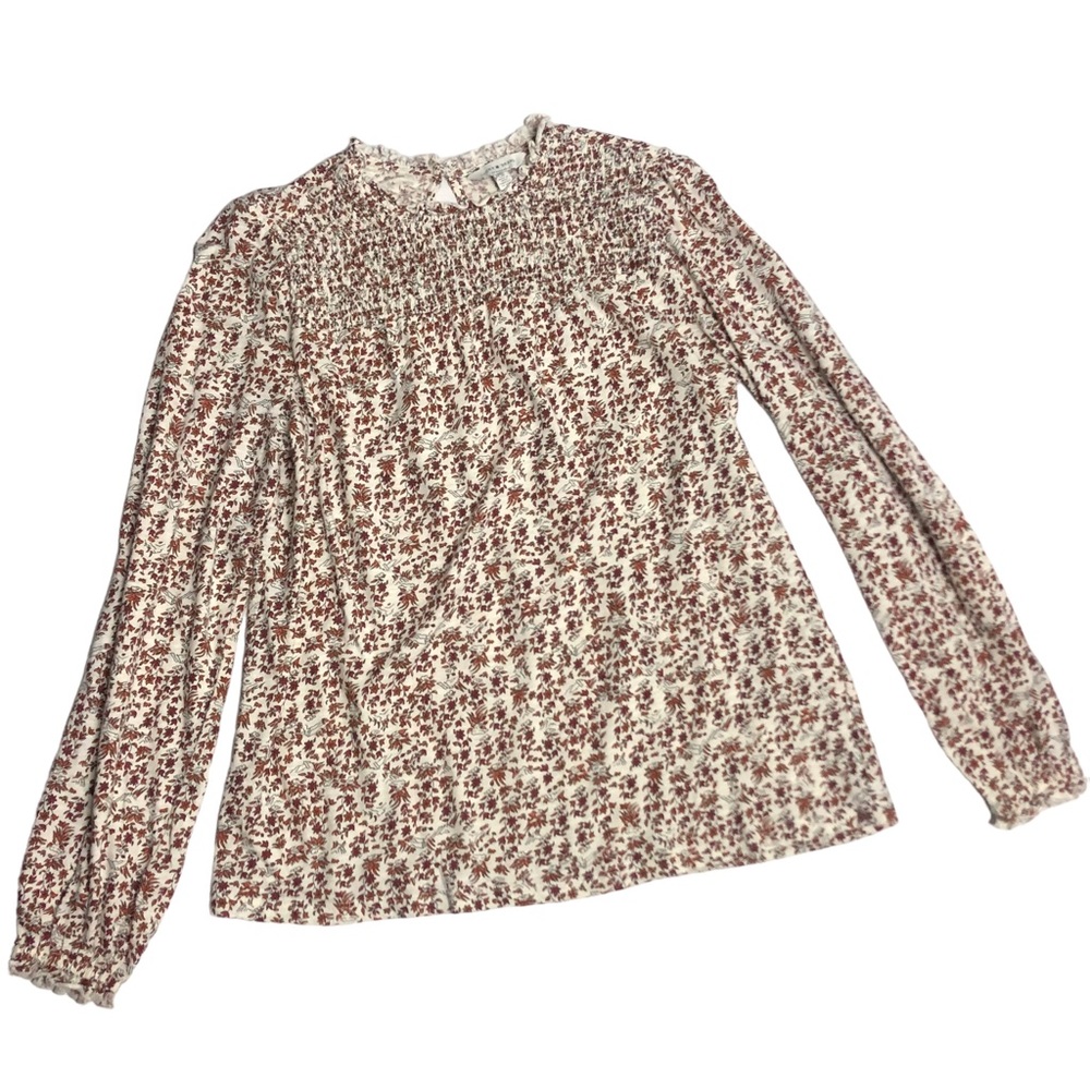 Lucky Brand long sleeve top with smocking - Picture 6 of 16